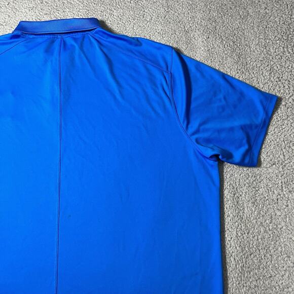 Nike Polo Shirt Mens 2XL Blue Golf Performance Drifit Logo TPC Sawgrass Club - Picture 12 of 16